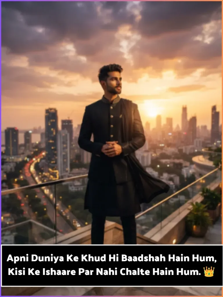 1 Line Attitude Shayari in English