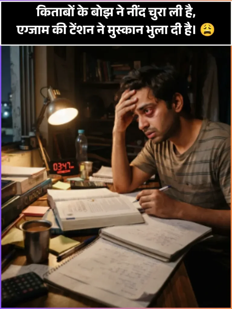 Exam Ki Tension Shayari Exam Ki Tension Shayari