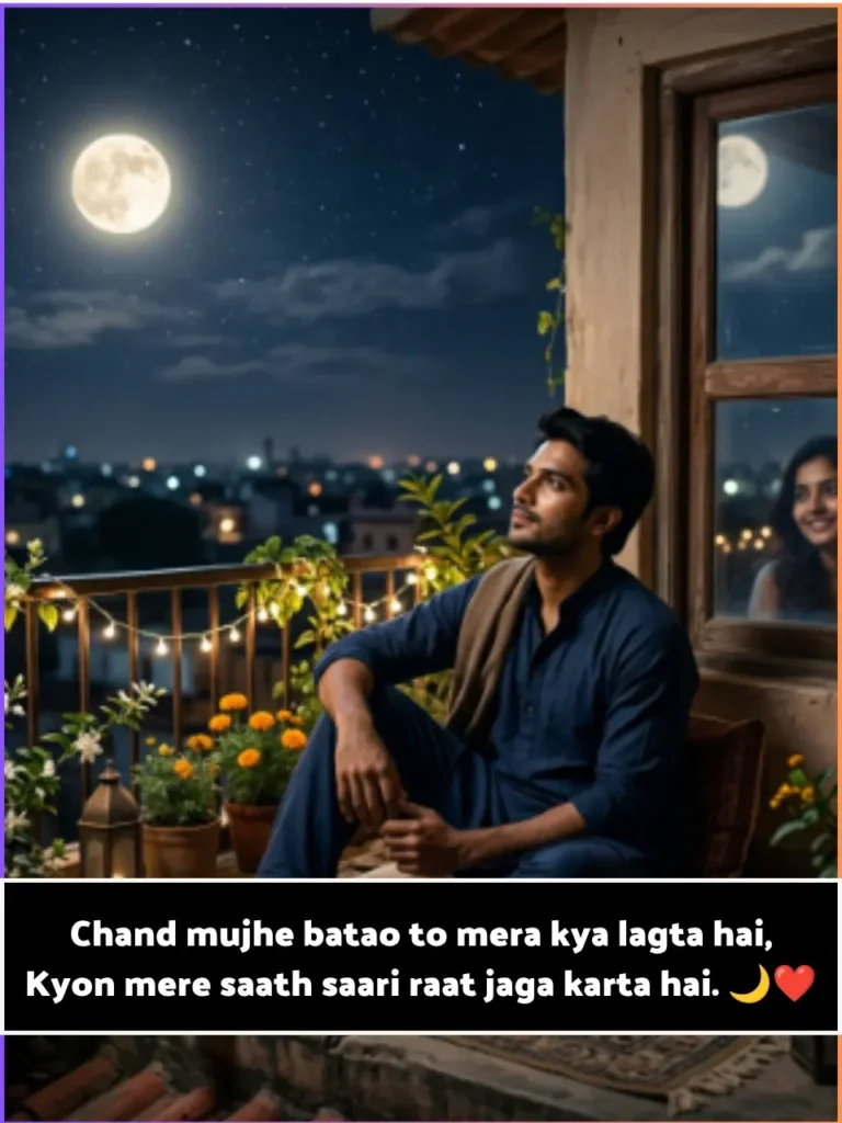 Moon Shayari in English Short