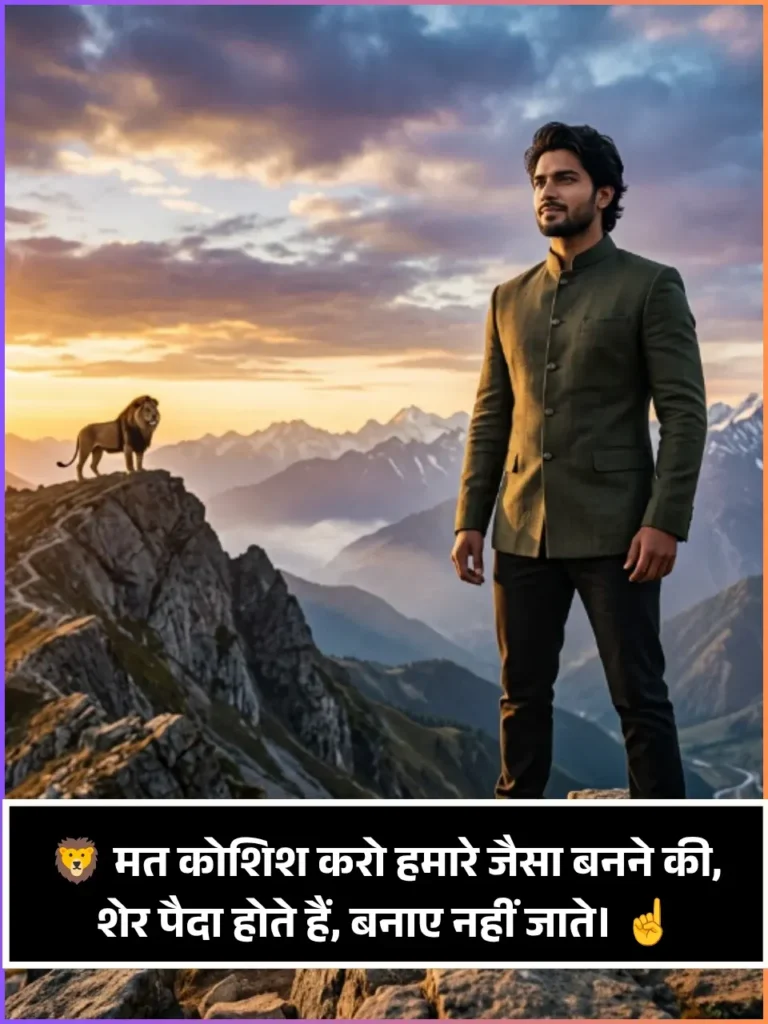 Rangdari Shayari Attitude