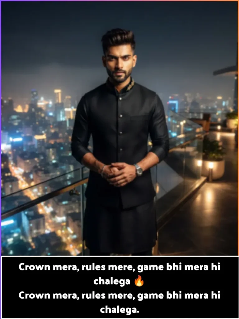 Royal Status 1 Line Attitude Shayari in English