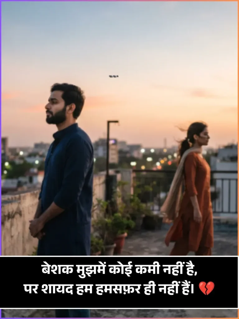 Sad Humsafar Shayari 2 Line