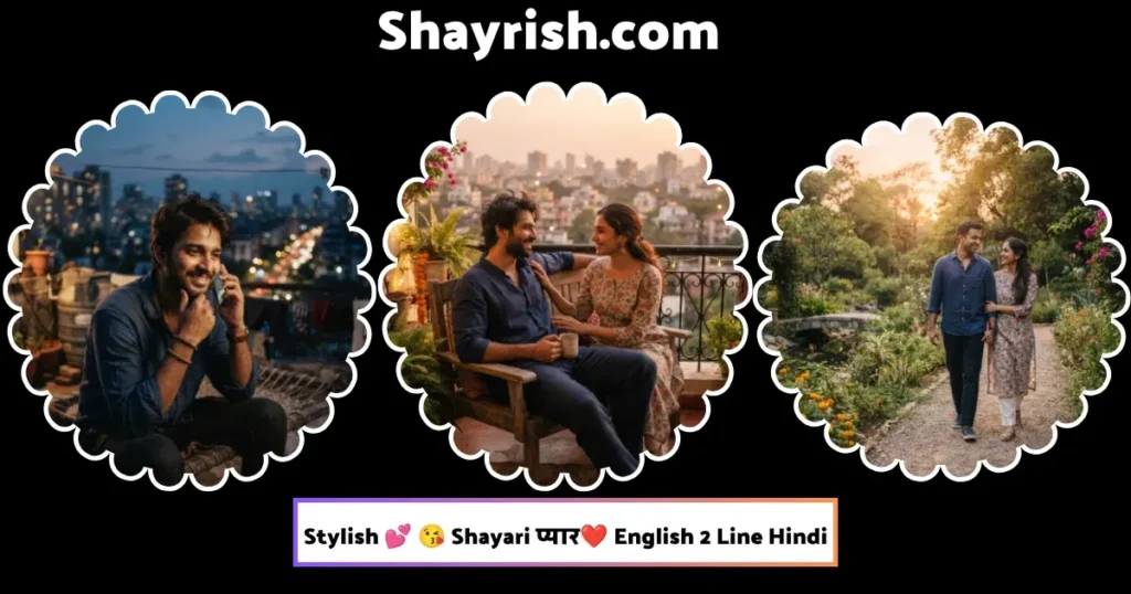 Stylish 💕 😘 Shayari प्यार❤ English 2 Line Hindi